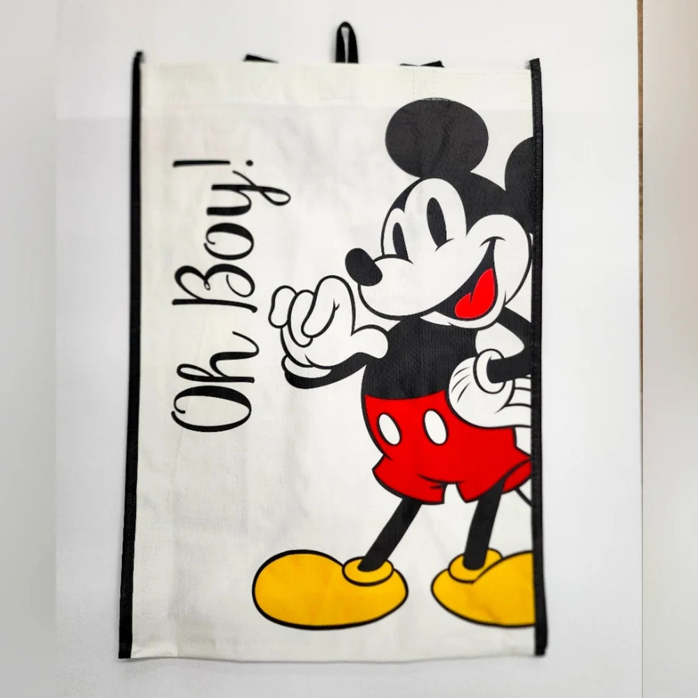 Mickey Mouse Disney Reusable Durable Tote Bag Grocery Shopping Bag  13.5"x19"x8"